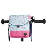BAMBINIWELT Lenkertasche Tasche kompatibel mit Puky mit Woom Laufrad Räder Roller Fahrrad Fahrradtasche für Kinder wasserabweisend mit Schultergurt (Modell 25)