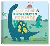 Freundebuch Kindergarten 'Dinofreunde' Alle meine Kindergartenfreunde: Freundealbum zum Malen, Ankreuzen, Ausfüllen - nachhaltig & klimafreundlich
