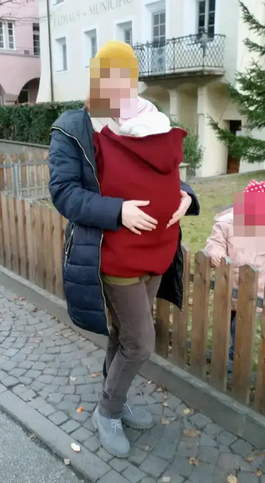 Tragecover nähen Tragen im Winter