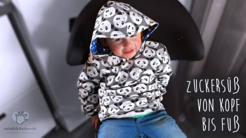 zuckersüß von kopf bis fuß nähen DIY für Kinder Pullover nähen Schnittmuster Hoody Kinder Hoodie selbermachen