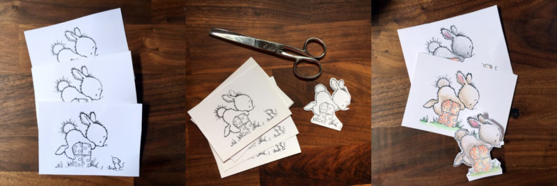 Ausmalbild Osterhase Maus basteln mit Kindern Elternblog Bastelidee Osterhase Ostern 