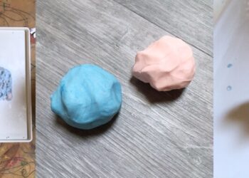 glutenfreie knete selber machen duftender slime für kinder diy elternblog suedtirol ideen kälte schlechter wetter idee regen indoor kinder beschäftigen Knete Kinder basteln bei Regen DIY Knete Slime Elsa Schlümpfe Knete basteln selbermachen