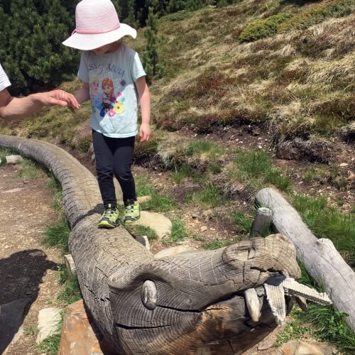 Woody walk Ploseblitz Kinder Wandertipp Familienausflug Eisacktal Brixen