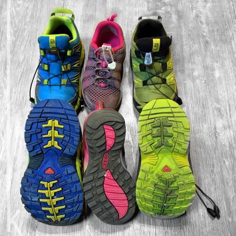 Gute Wanderschuhe Sohle Profil für Kinder