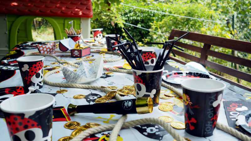 Tischdeko Kindergeburtstag Piratenparty Piratengeburtstag