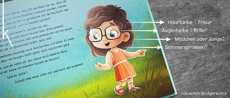 Personalisiertes Kinderbuch mit Kind zum Anpassen Aussehen persönliches Kinderbuch anpassen