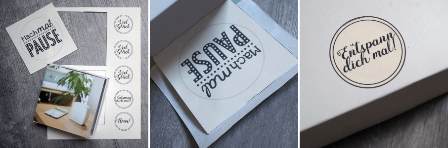 Anti Stress Paket für Freundin Kleinigkeit Geschenkidee
