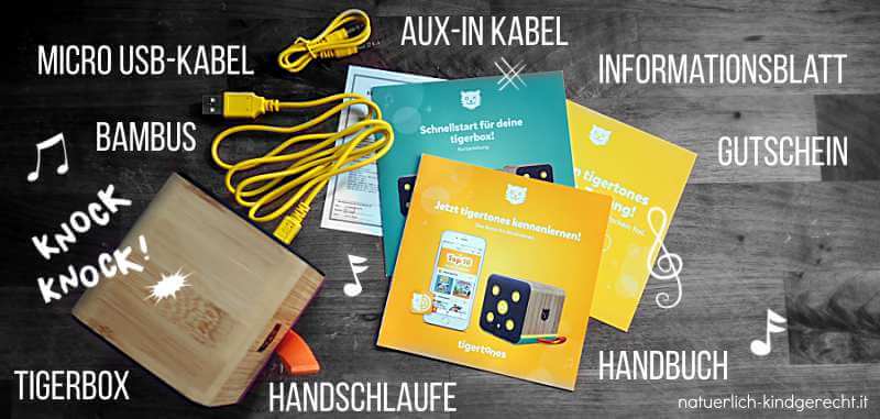 tigerbox Zubehör USB Kabel tigertonesApp Kinderlieder Hörbücher Abo tigertones