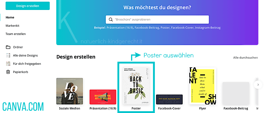 Kinderzimmerposter selbermachen