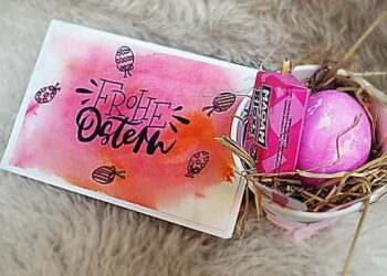 Frohe Ostern Osterkarte und Osternest basteln