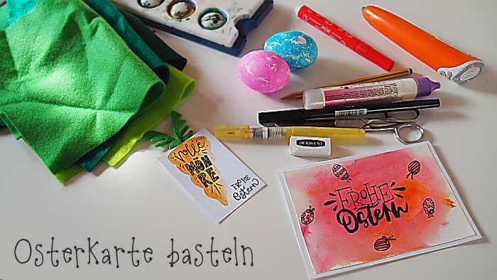 Ostergrüße basteln mit Kindern