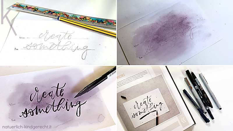 Handlettering Geschenkkarte für Kreative und Bastelfreunde