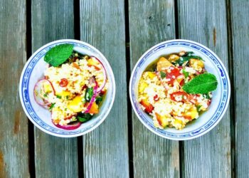Pfirsich-Minze-Taboulé Rezeptideen So kocht Südtirol