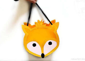 Wir basteln eine Fuchs-Laterne, das Ergebnis