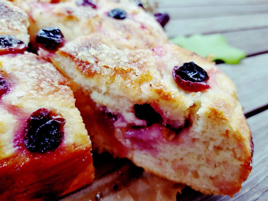 Schiacciata mit Trauben