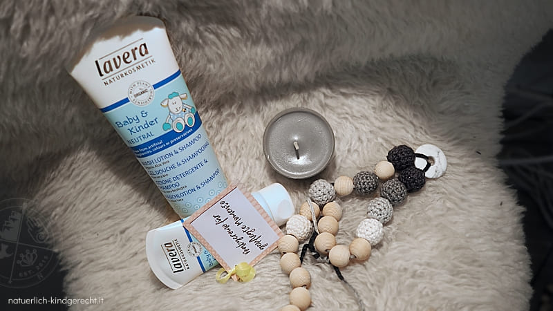 Geschenk zur Geburt Wochenbett-Box Geschenkidee DIY Survivalkit