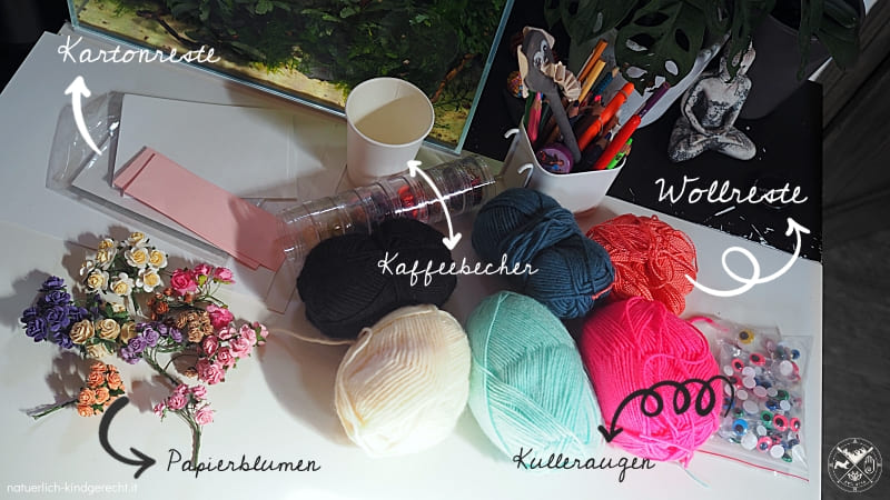 Osternest basteln schnelles DIY Osterhase Bommel