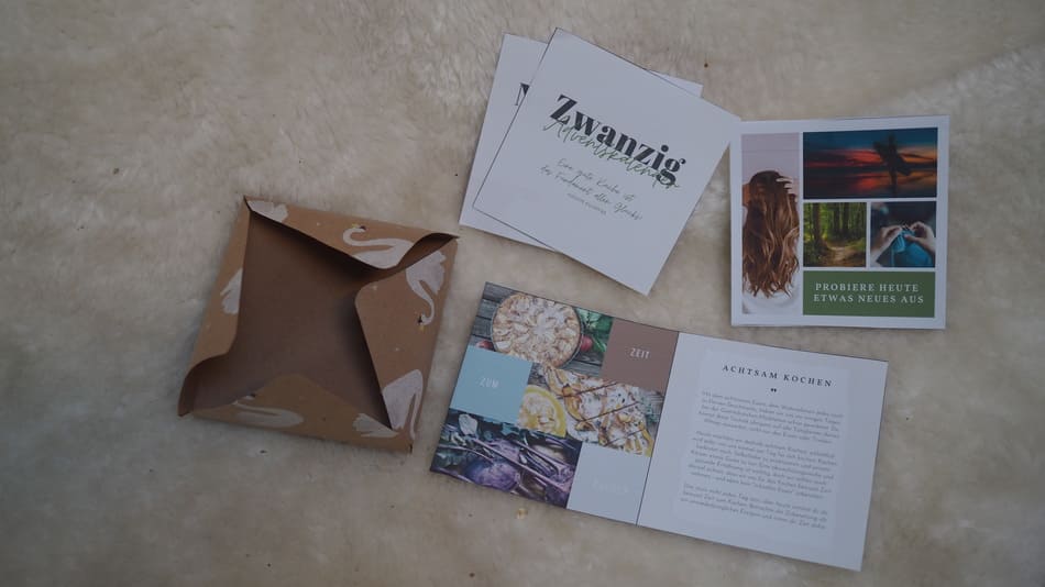 Achtsamer Adventskalender Freebie Printable zum Verschenken