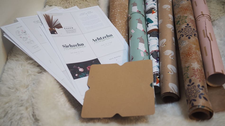 Achtsamer Adventskalender zum Ausdrucken