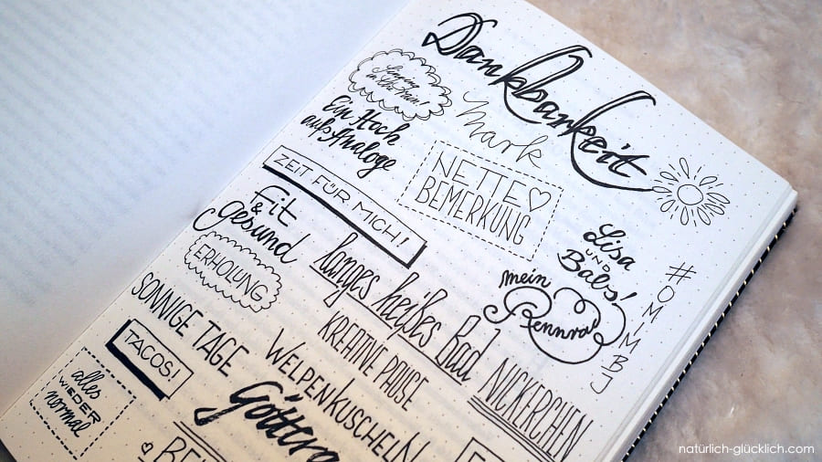 Einblick in das Buch Die Bullet Journal Methode von Ryder Caroll
