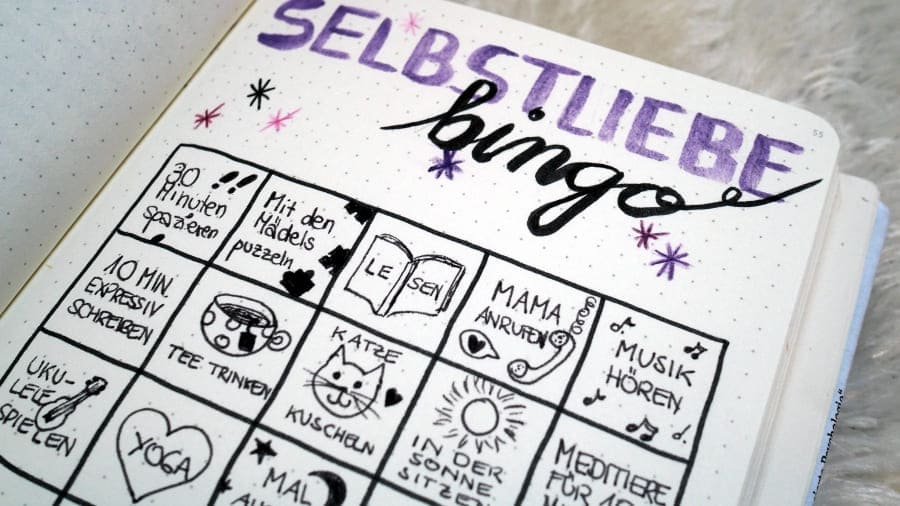 Journaling Inspiration Selbstliebe Bingo (1)