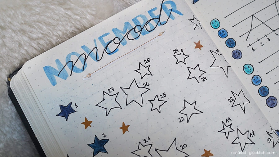 Lebenskompass Journaling Dankbarkeitstagebuch Mood tracker