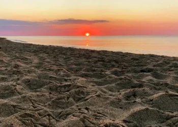 Sonnenaufgang in Ciró Marina, Kalabrien