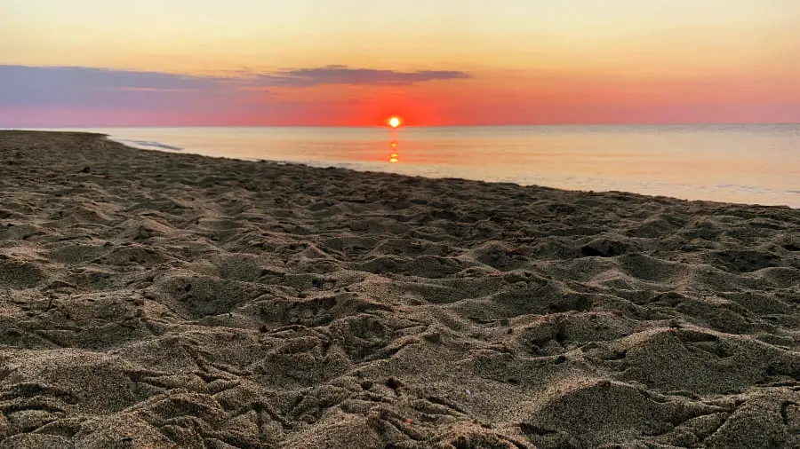 Sonnenaufgang in Ciró Marina, Kalabrien