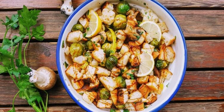 Brotsalat mit Wintergemüse