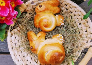 Ostern Süße Hefe Osterhäschen Rezept für Osterbäckerei