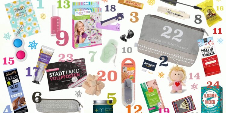 Adventskalender füllen für Jugendliche Adventskalender 10Jährige 11Jährige 12Jährige 14Jährige 13Jährige 15Jährige 16 Jährige