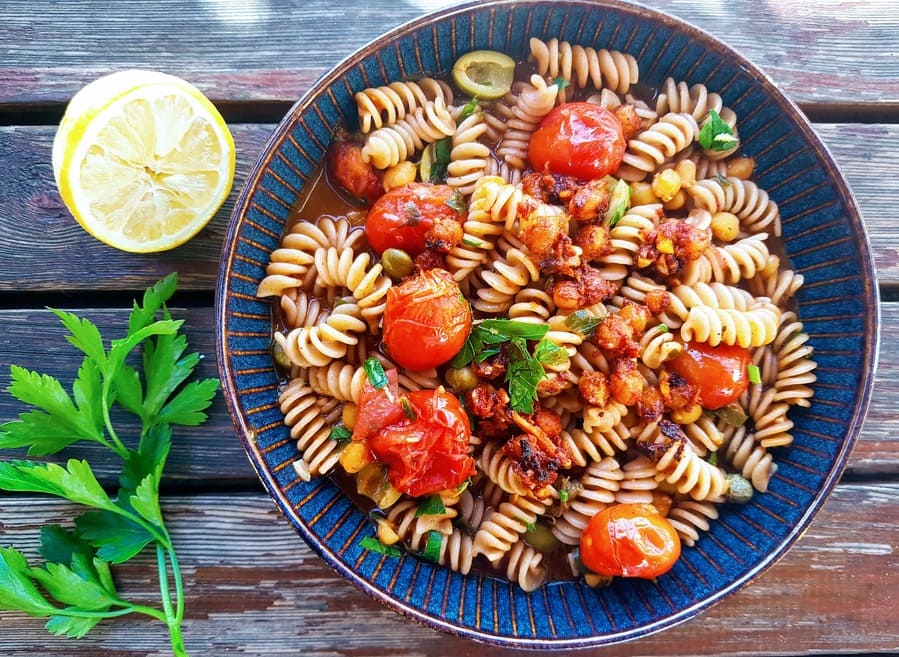 One-Pot-Pasta im Teller