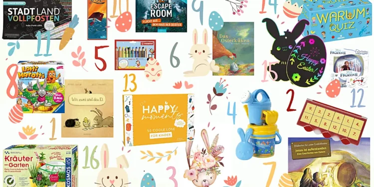 Ostergeschenke unter 15 Euro Osternest für Kinder