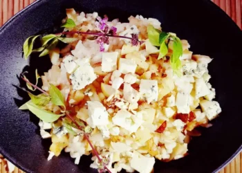 Rezeptidee-Quittenrisotto-Kochen-mit-Quitten-Rezeptidee-Glück-essen