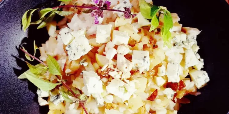 Rezeptidee-Quittenrisotto-Kochen-mit-Quitten-Rezeptidee-Glück-essen