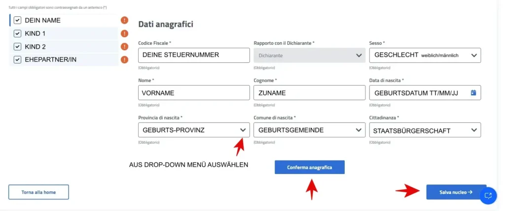 Vorausgefüllte ISEE beantragen 10